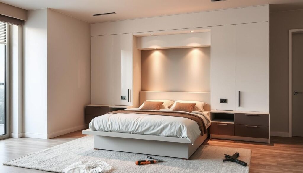 Murphy bed installation