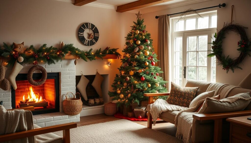 Natural elements for Christmas decor