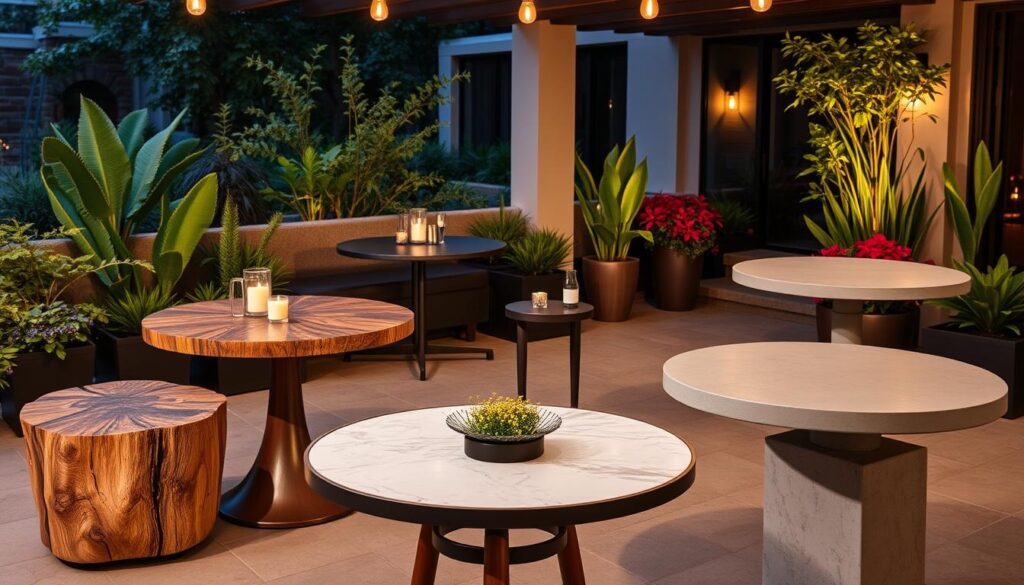 Outdoor table styles