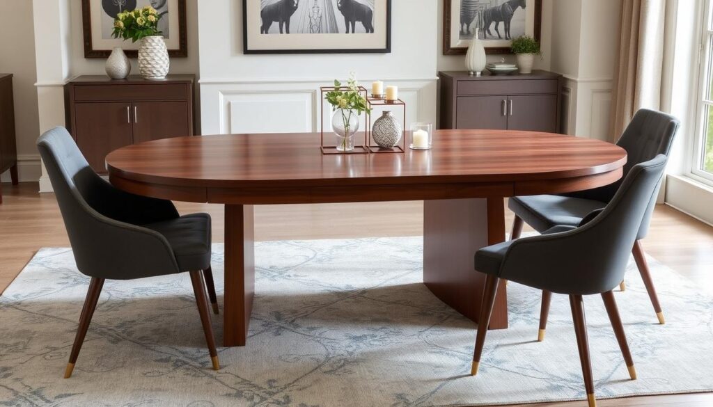 Oval dining table dimensions