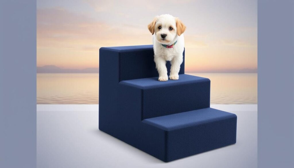 Pet-safe foam quality in Navy Blue Pet Stairs