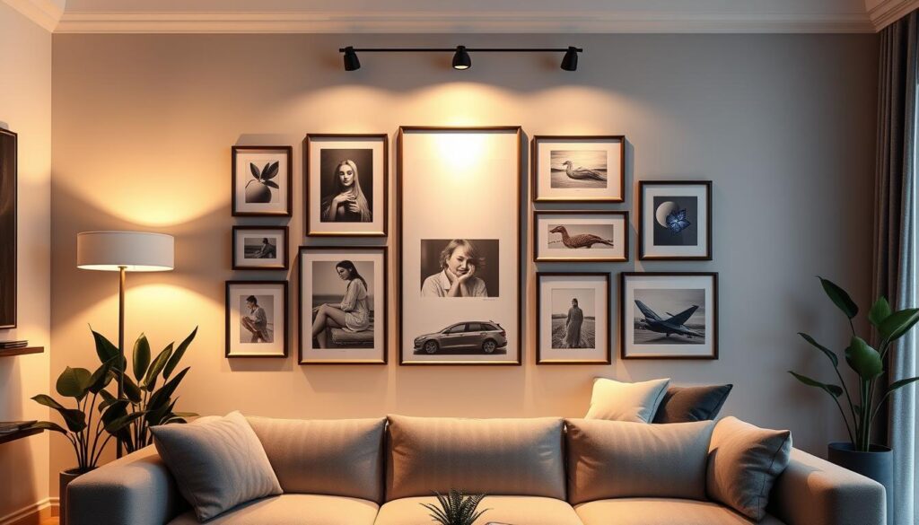 Picture light enhancing home decor