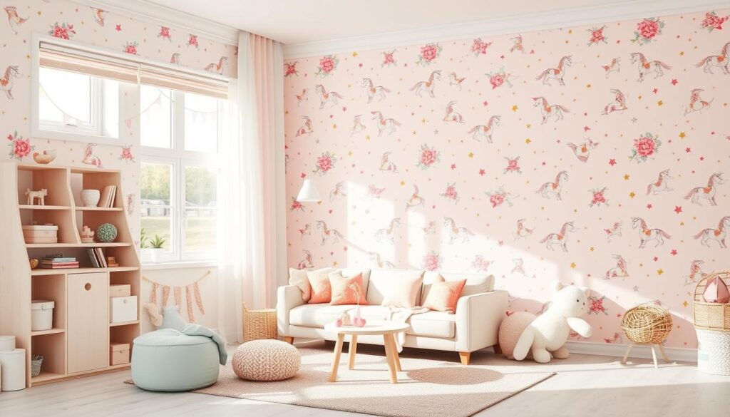 Pink wallpaper collections for kids