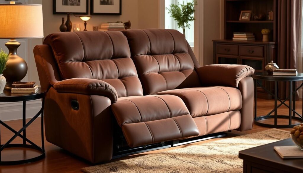 Power glider reclining loveseat