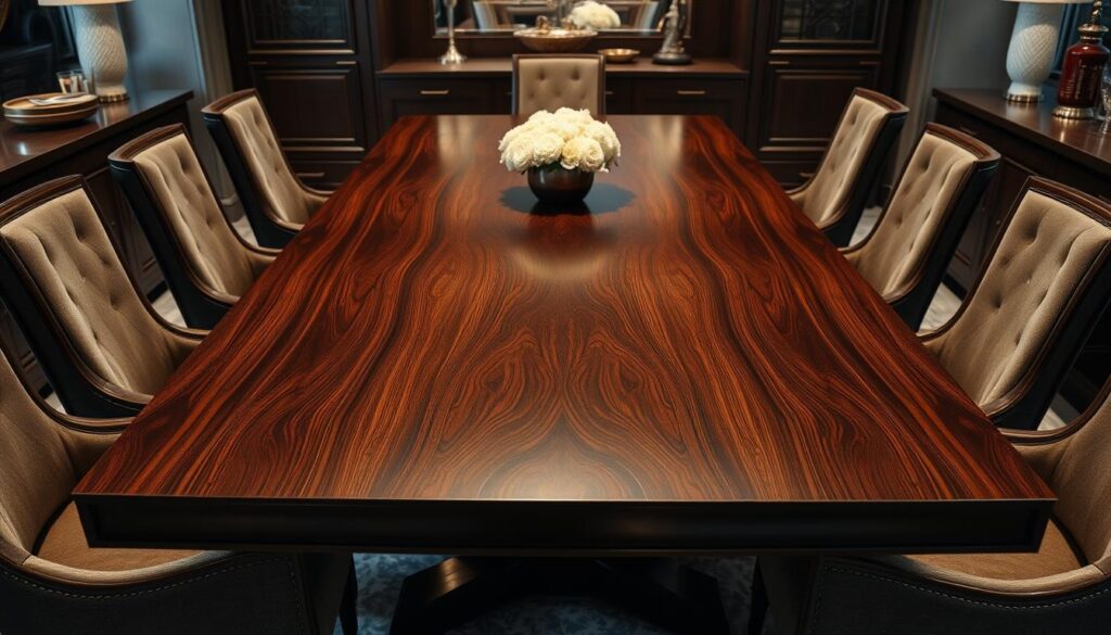 Premium dark brown dining table