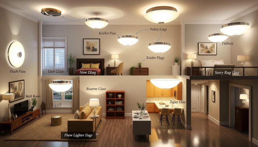 Room lighting sizing guide