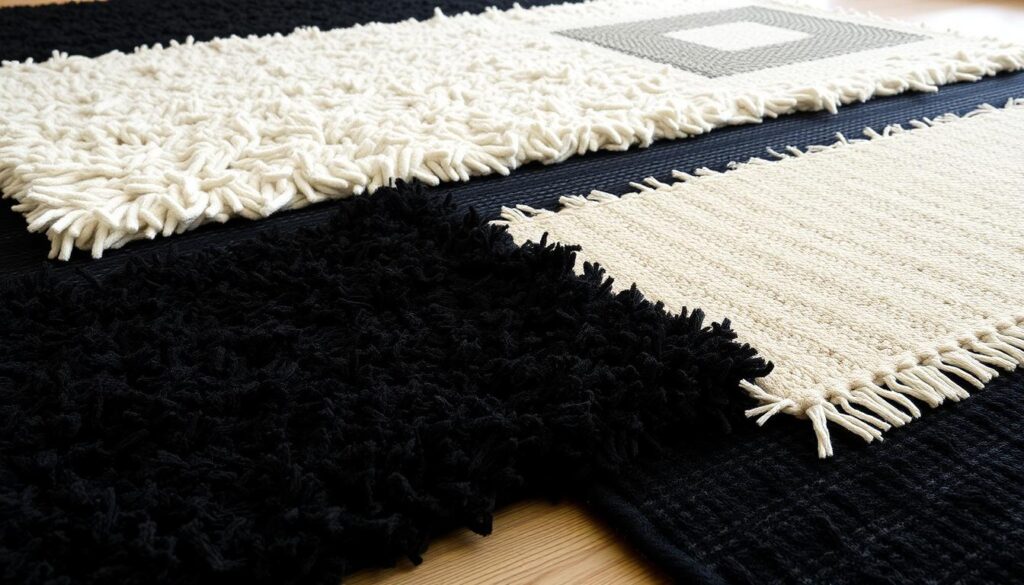 Rug textures for depth in design