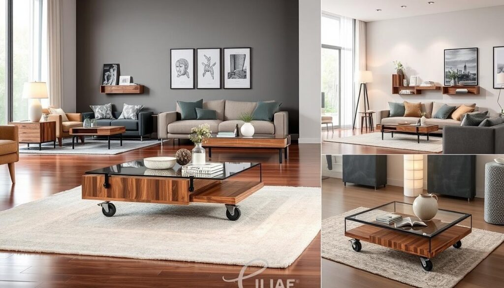 Selecting coffee tables with casters