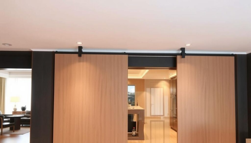 Sliding mechanisms for room dividers