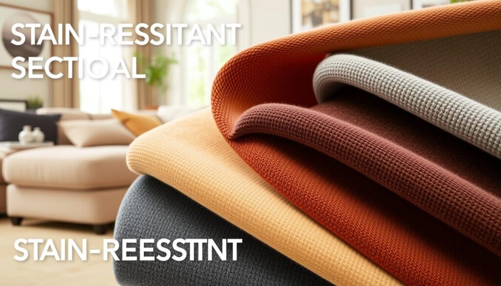 Stain-resistant sectional fabrics