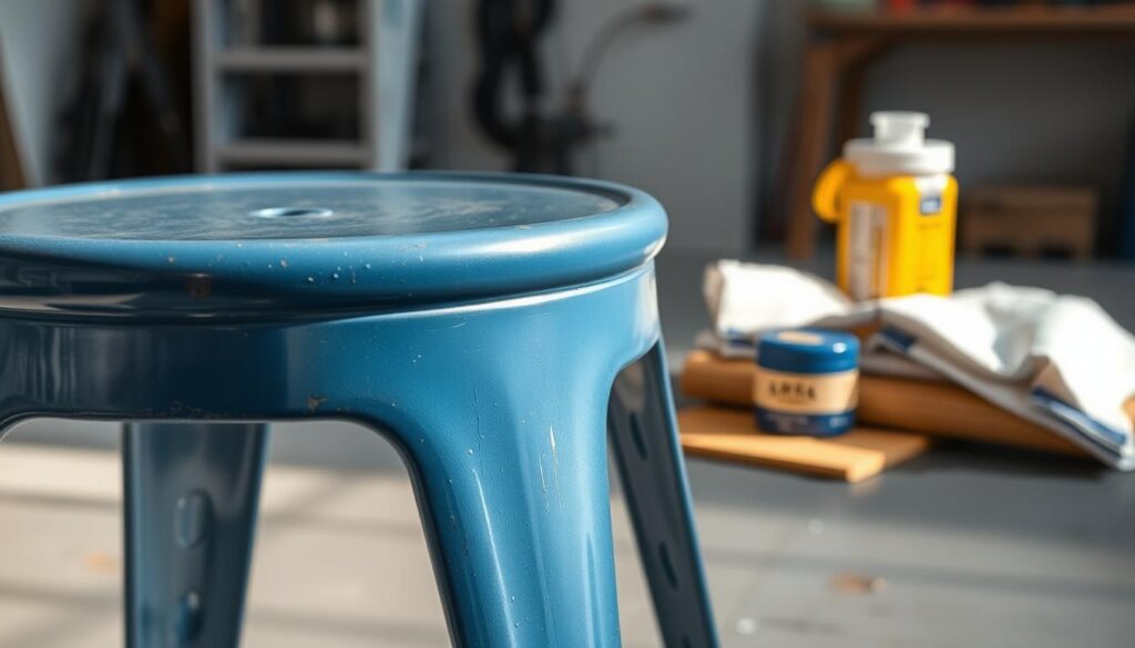 Steel maintenance for industrial counter stool