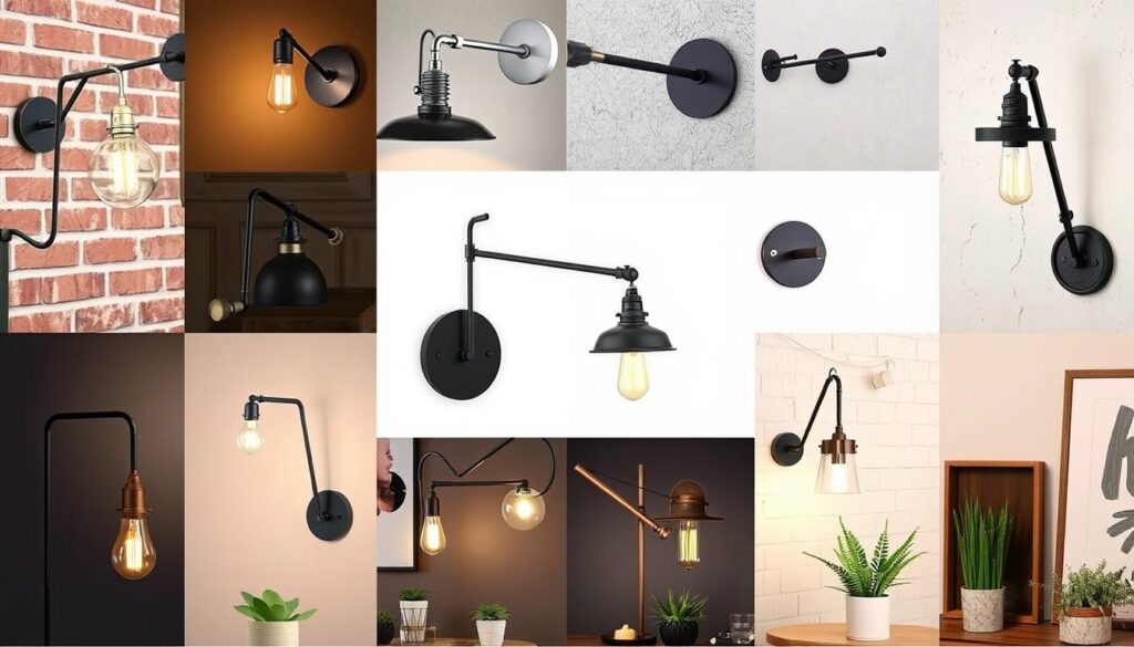 Swing arm wall lamp styles