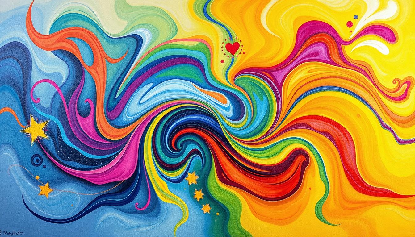Home Rainbow Artwork on Canvas: How to Add a Splash of Color