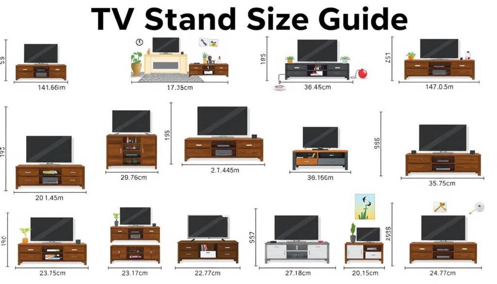 TV stand size guide