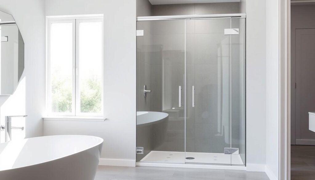 Tempered glass shower doors