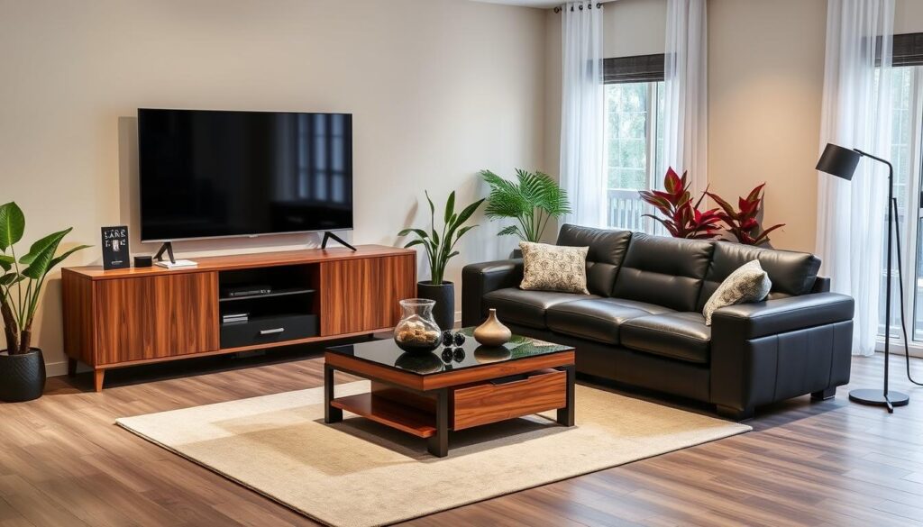 Three-piece sectional entertainment system