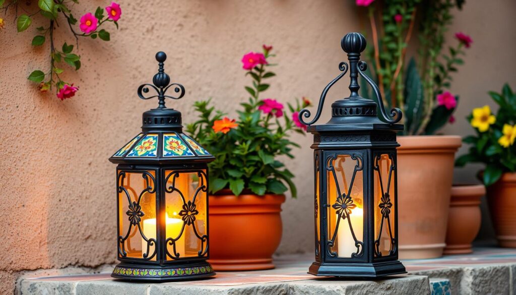 Traditional Spanish outdoor lighting lantern styles