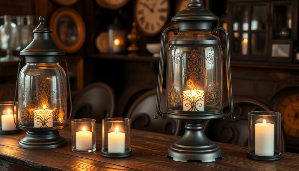 Traditional hurricane lamps