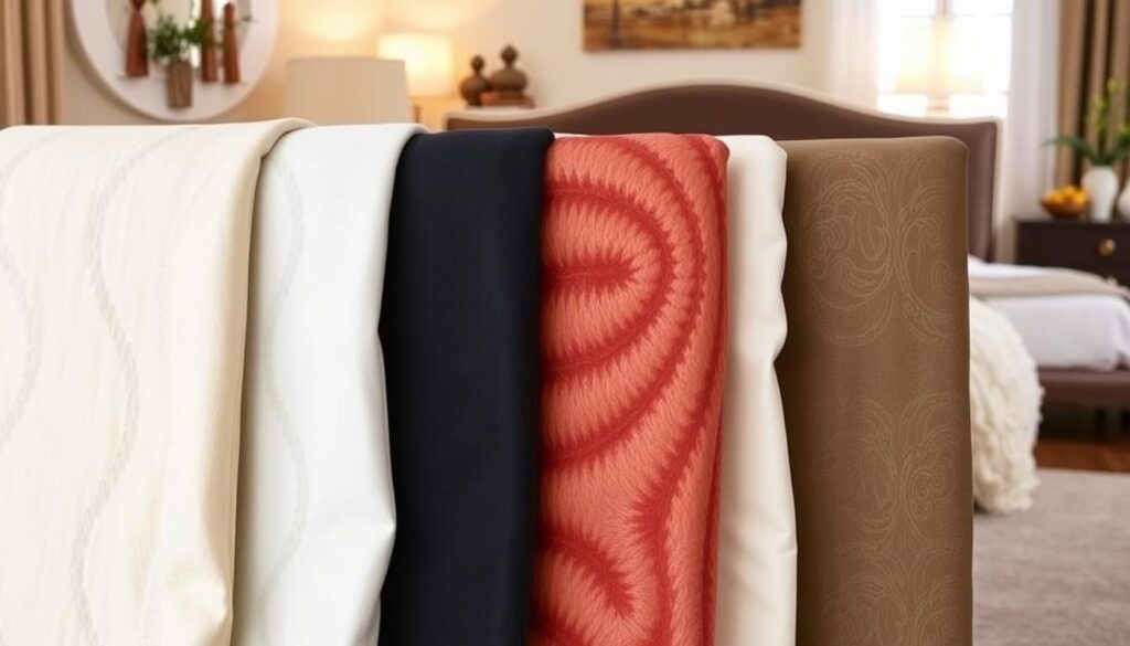 Upholstered headboards fabric selection