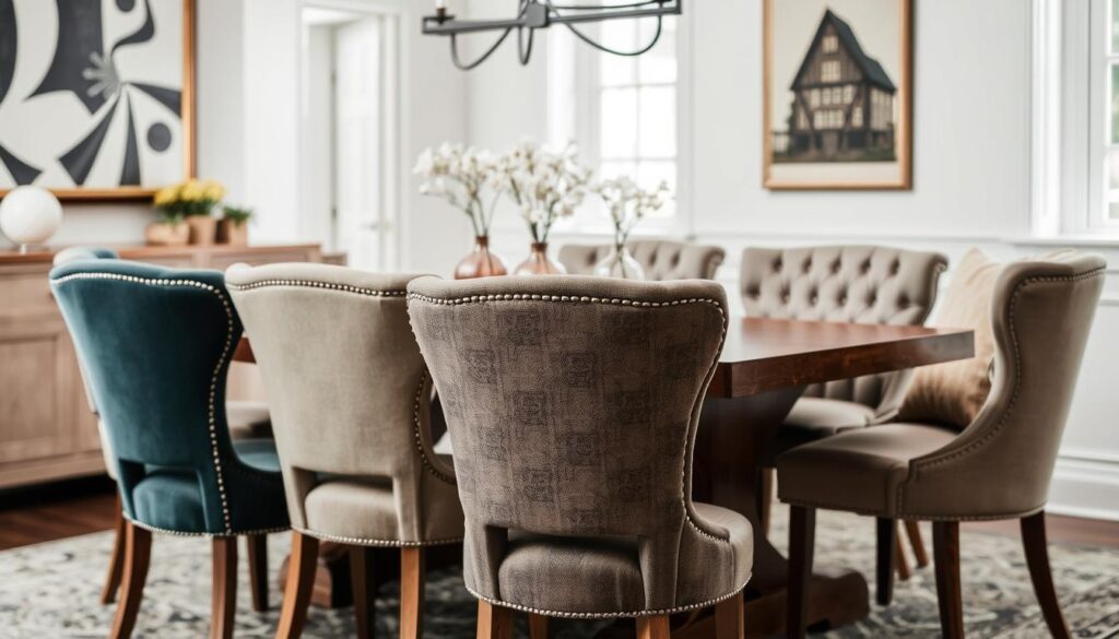 Upholstery materials for dining chairs