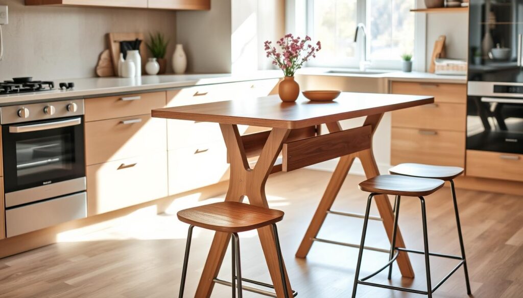 Versatile counter height folding table