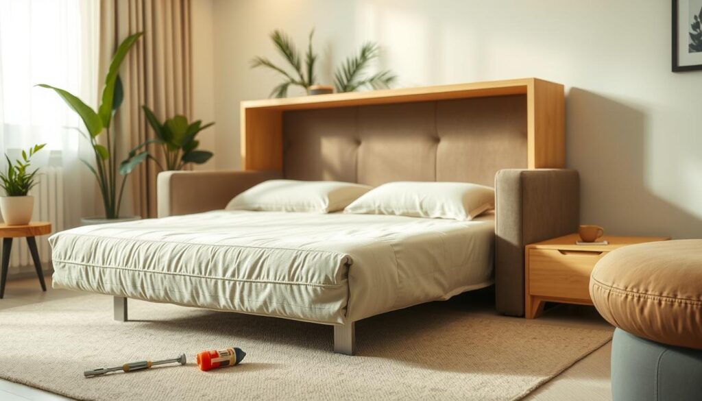 Wall bed sofa maintenance