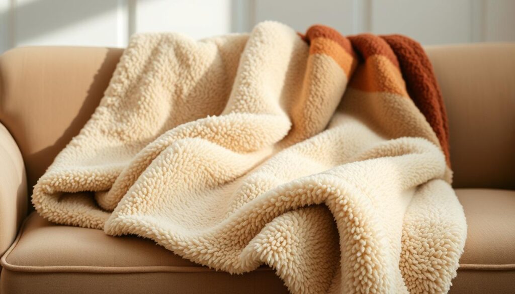 Warm and breathable Sherpa blanket