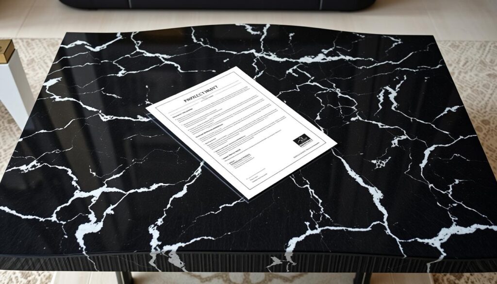 Warranty coverage for marble coffee table