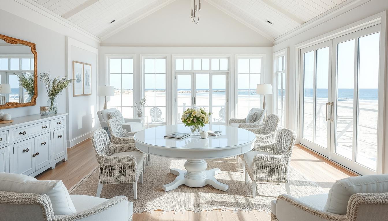 White Living Room Table Sets for the Beach House