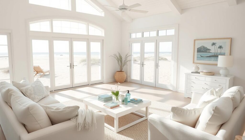 White beach house furniture maintenance