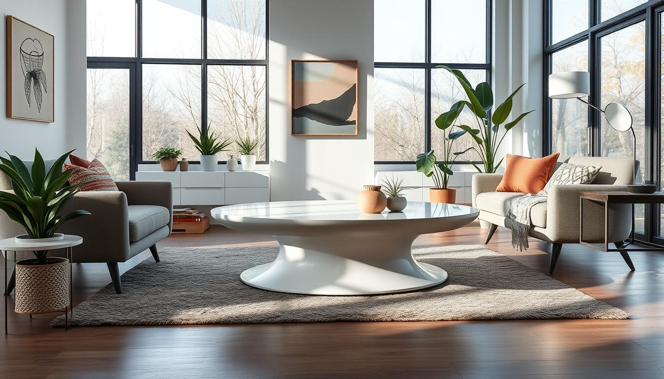 How To Transform Your Space: White Oval Coffee Table