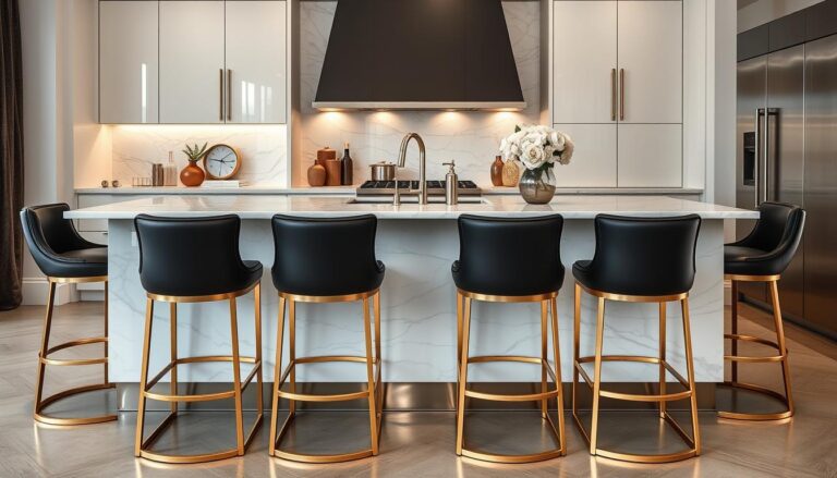 black and gold bar stools