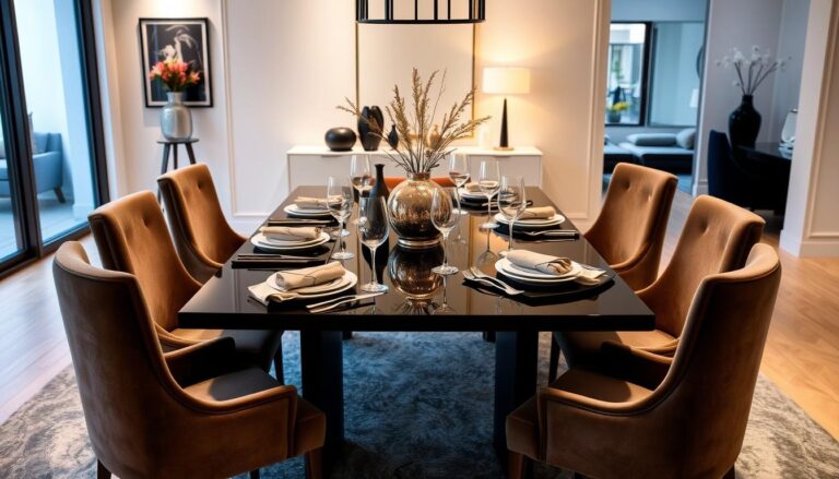 black dining table for 6