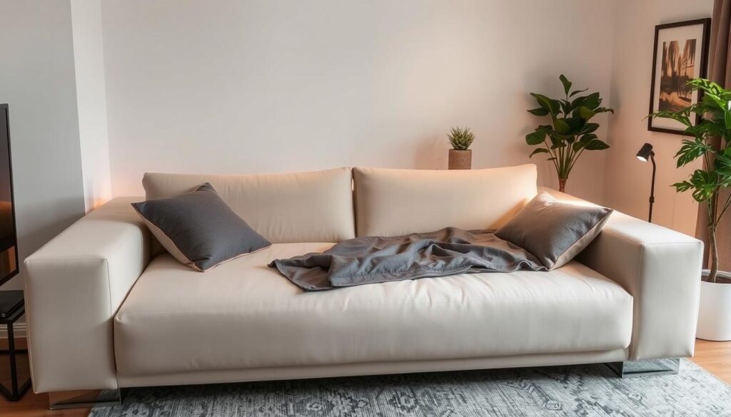 couch with queen size bed