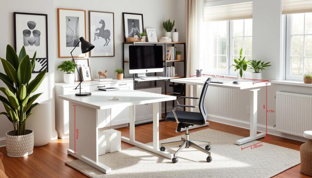 desk dimensions for ergonomic workspace