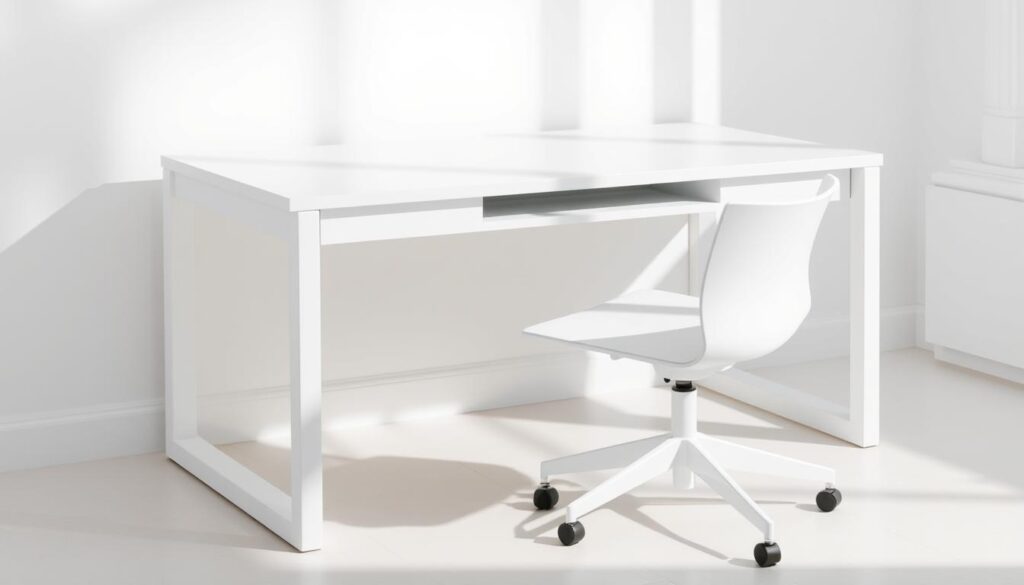 durable white desk