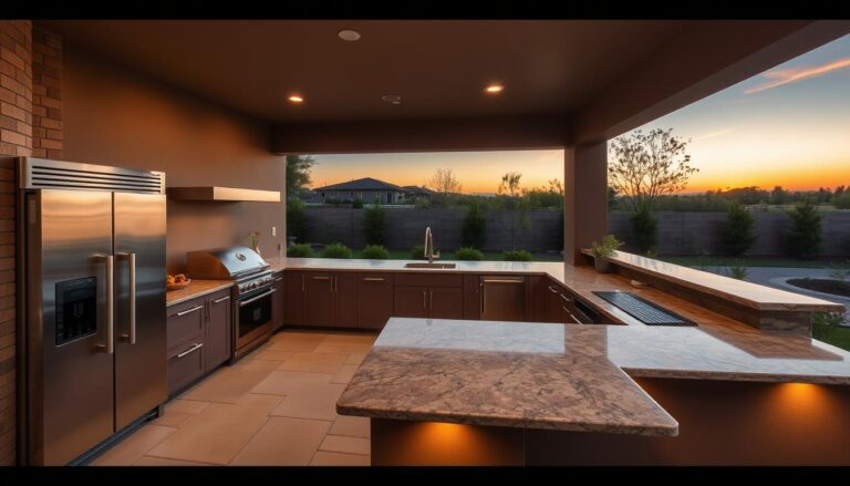 l shaped outdoor kitchen