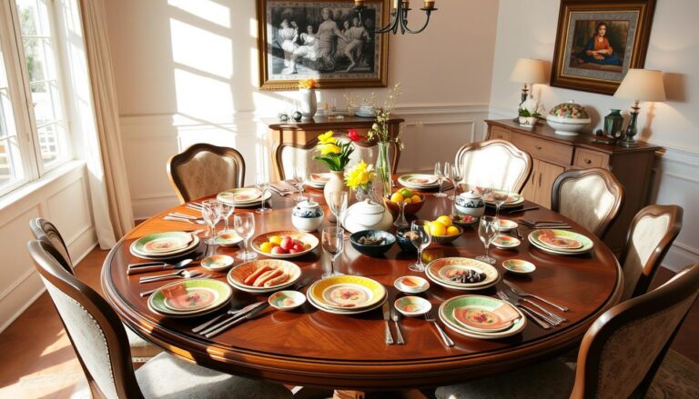 lazy susan dining table