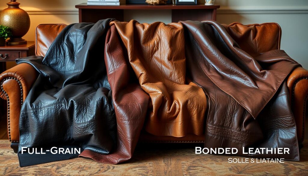 leather types for sectional sofas