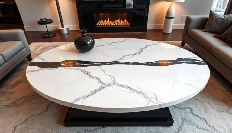 marble and black coffee table