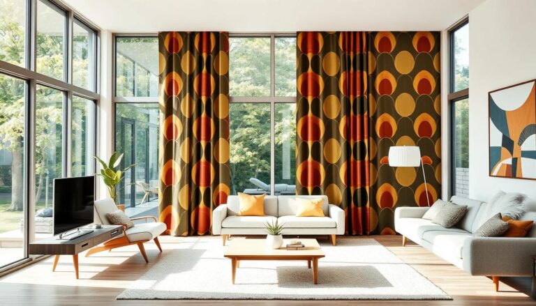 mid century modern curtains