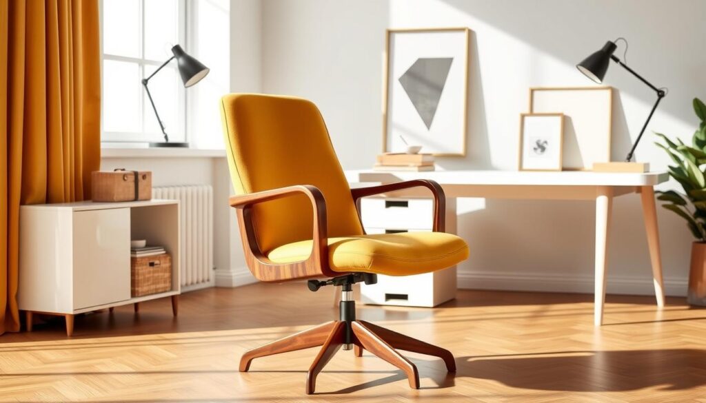 mid century modern desk chair