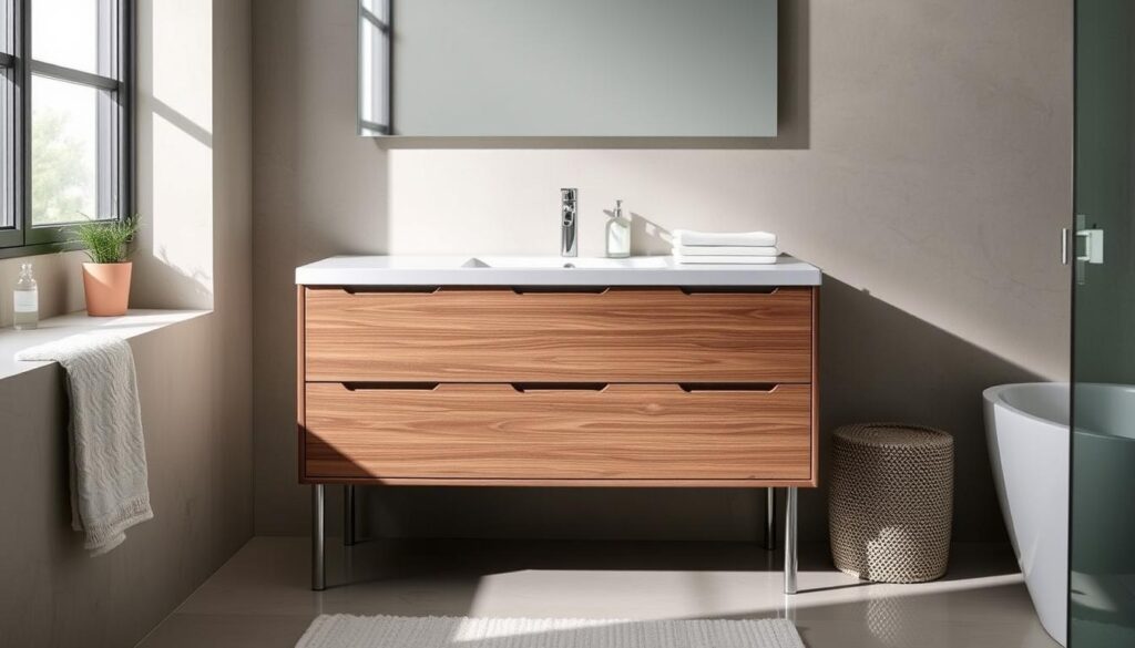 moisture-resistant vanity materials