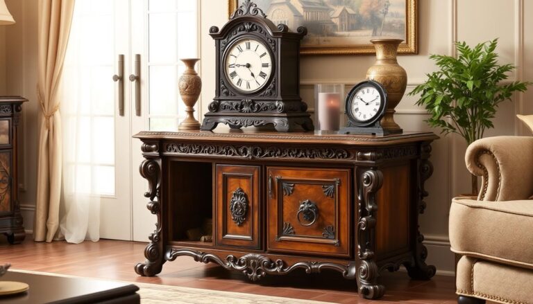 old world style accent tables with storage