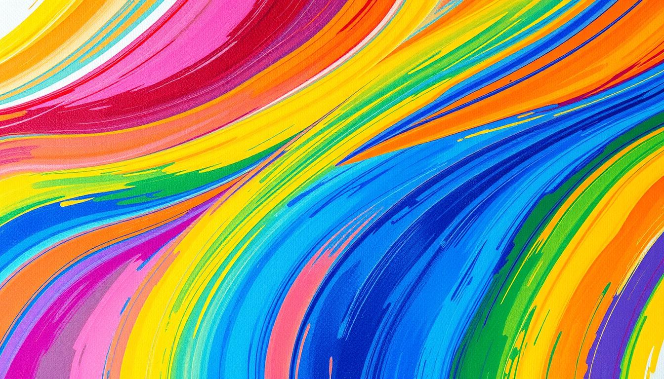 Home Rainbow Artwork on Canvas: How to Add a Splash of Color