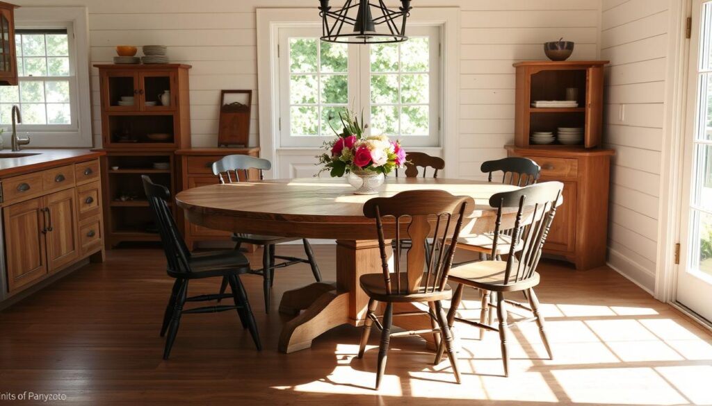 round farmhouse table