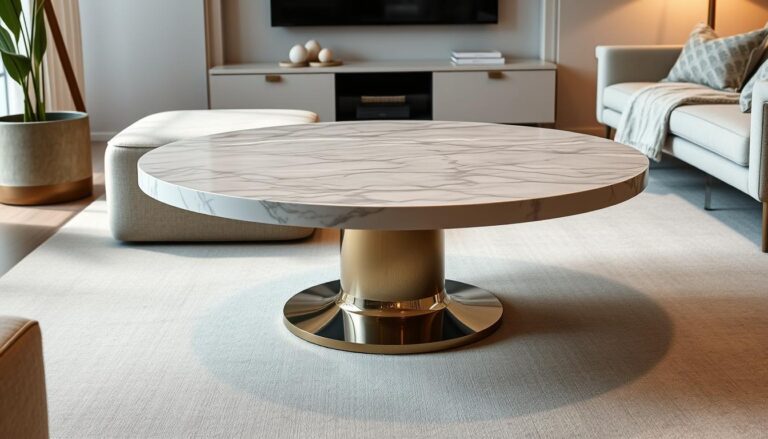 round marble top coffee table