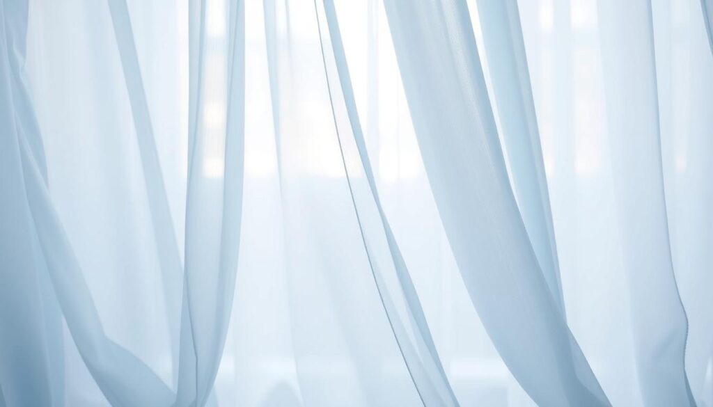 sheer ice blue curtain texture