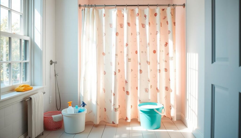 shower curtain cleaning techniques