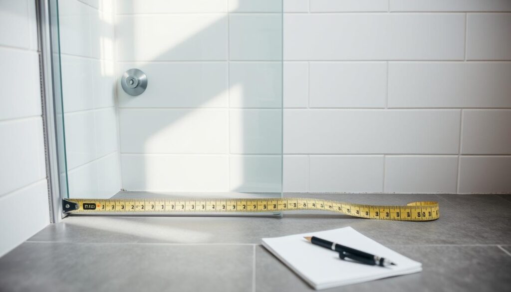 shower door measurements